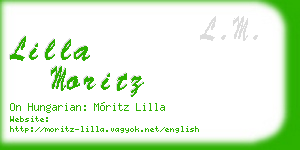 lilla moritz business card