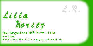 lilla moritz business card